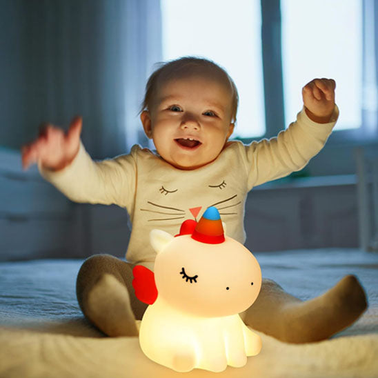 Veilleuse-bébé-Teddy Câlin-douce-lumière
