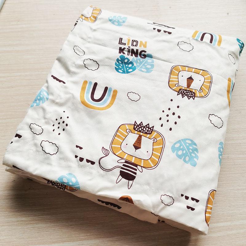 couverture-bébé-Dodo-Land-polyester-blanc-dessin