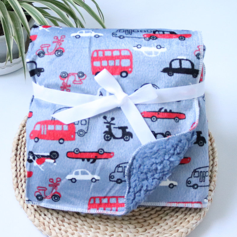 couverture-bebe-Toon-calin-polyester-bleu-rose-unisexe