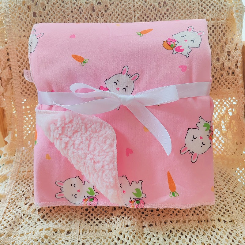 couverture-bebe-Toon-calin-polyester-rose-fleuri