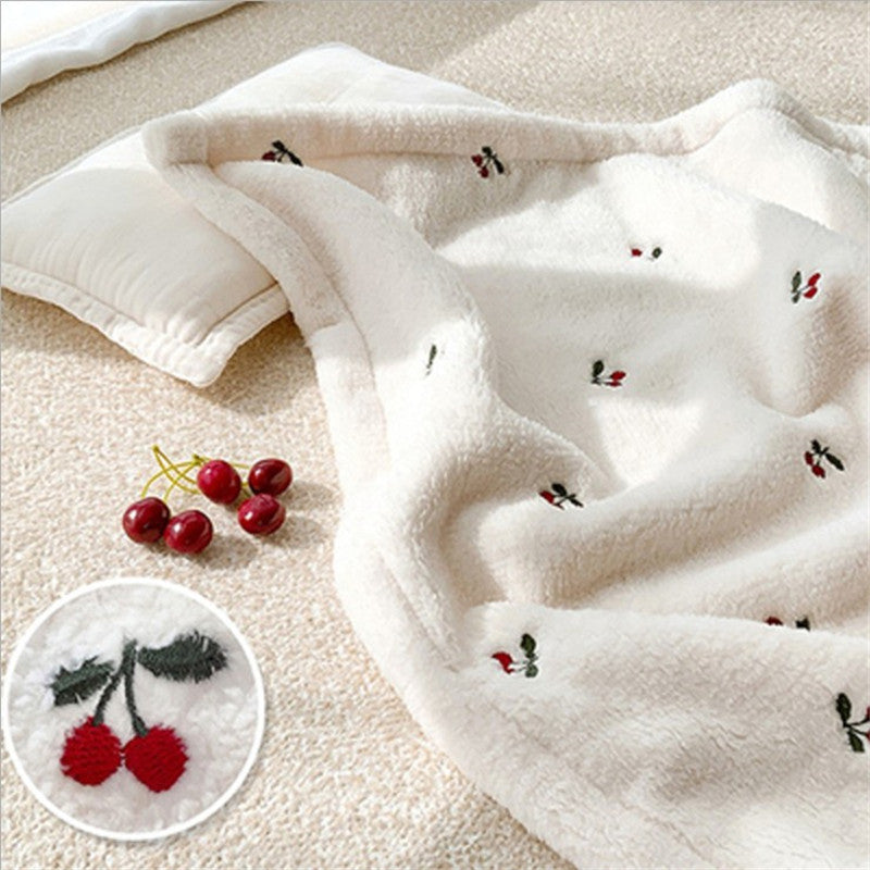 couverture-bebe-Fleurisson-blanc-fleuri
