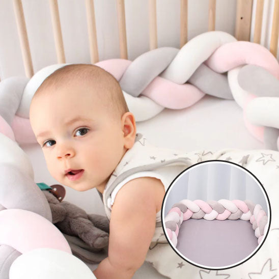 tour-de-lit-bebe-tresse-nuance-rosette-confort-gris