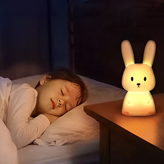 veilleuse-bébé-lumi bunny-douce-jaune